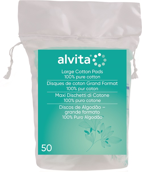 ALVITA MAXI DISCHETTI DI COTONE 100% PURO COTONE 50 PEZZI - Fontenova srl