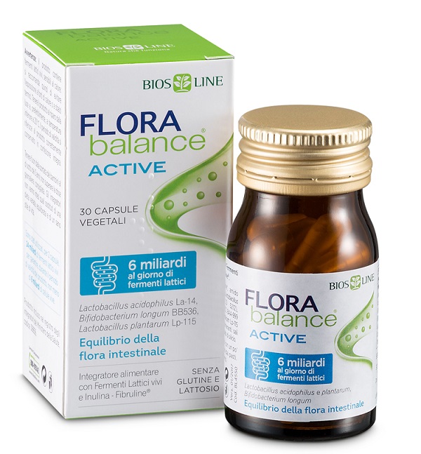 BIOSLINE FLORABALANCE ACTIVE 30 CAPSULE VEGETALI - Fontenova srl