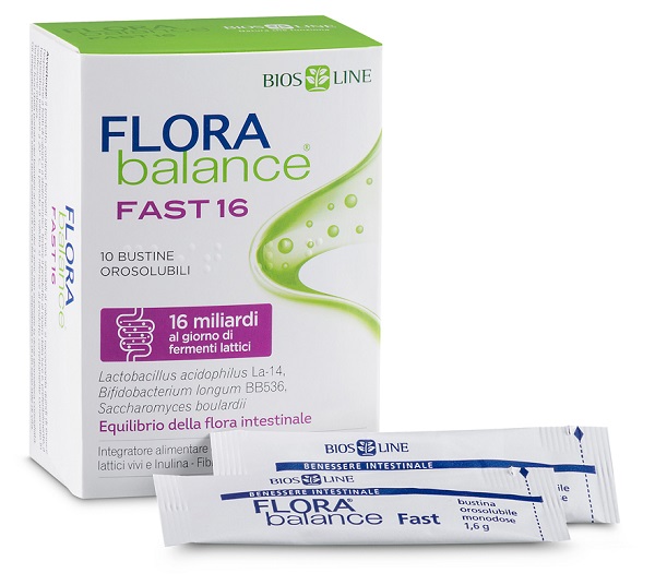 BIOSLINE FLORABALANCE FAST 10 BUSTINE OROSOLUBILI - Fontenova srl