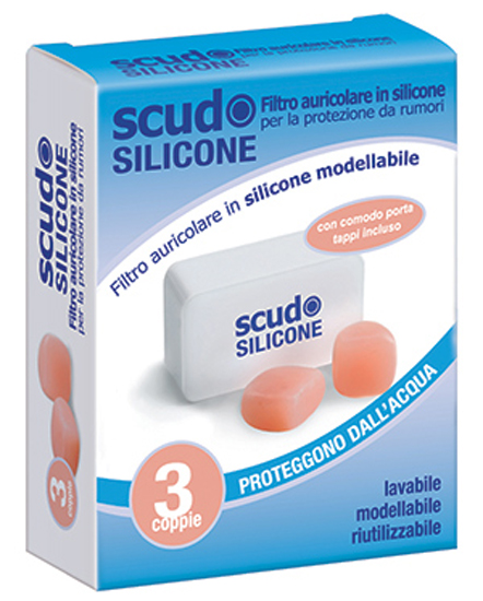 TAPPO AURICOLARE EARPLUG SCUDO IN SILICONE 3 COPPIE 6 PEZZI ARTICOLO 7EN091 - Fontenova srl