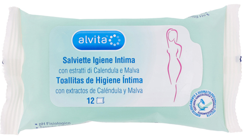ALVITA SALVIETTE IGIENE INTIMA 12 PEZZI - Fontenova srl