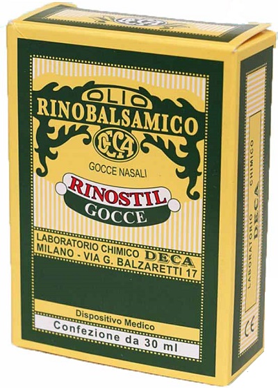 RINOSTIL GOCCE NASALI FLACONE 30ML OLIO RINOBALSAMICO PER LAPROTEZIONE DELLA MUCOSA NASALE E LA PULIZIA DELLE FOSSE NASALI - Fontenova srl