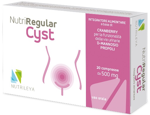 NUTRIREGULAR CYST 20 CAPSULE 500 MG - Fontenova srl