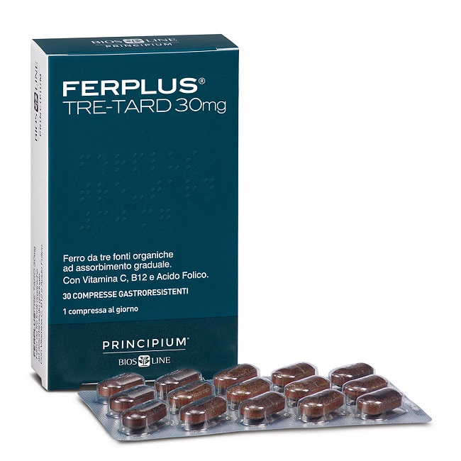 PRINCIPIUM FERPLUS TRE RETARD 30MG 30 COMPRESSE GASTRORESISTENTI - Fontenova srl