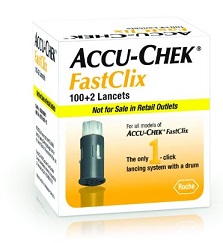 LANCETTE PUNGIDITO ACCU-CHEK FASTCLIX 100 + 2 PEZZI - Fontenova srl