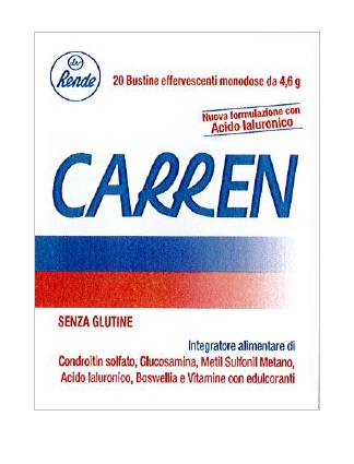 CARREN 20 BUSTINE EFFERVESCENTI MONODOSE DA 4,6 G L'UNA - Fontenova srl