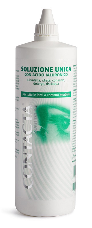 SOLUZIONE UNICA CON ACIDO IALURONICO PER LENTI A CONTATTO CONTACTA SOLUTION 360 ML - Fontenova srl