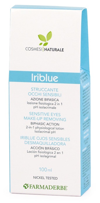 IRIBLUE STRUCCANTE OCCHI SENSIBILI AZIONE BIFASICA SOLUZIONE FISIOLOGICA 2 IN 1 PH ISOLACRIMALE 100 ML - Fontenova srl