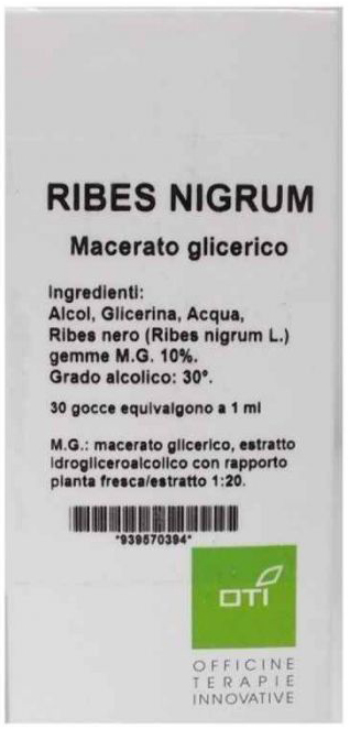RIBES NIGRUM MACERATO GLICERICO 10% GOCCE 100ML - Fontenova srl
