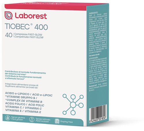 TIOBEC 400 40 COMPRESSE FAST-SLOW DA 1,28 G - Fontenova srl