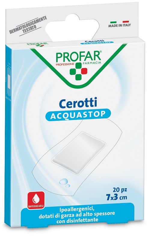 CEROTTO ACQUASTOP GRANDI 7X3 CM PROFAR 20 PEZZI - Fontenova srl