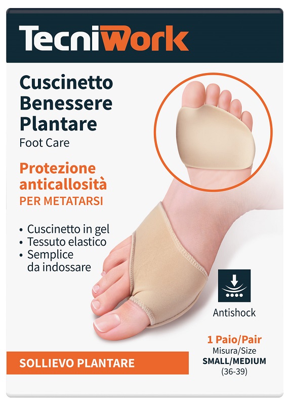 BENESSERE PLANTARE CUSCINETTO SMALL/MEDIUM 1 PAIO - Fontenova srl
