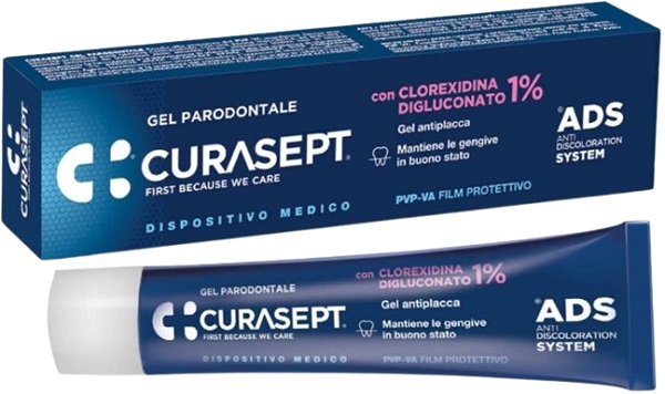 CURASEPT ADS GEL PARODONTALE CLOREXIDINA DIGLUCONATO 1% 30 ML - Fontenova srl