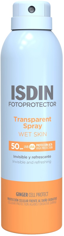TRANSPARENT SPRAY WET SKIN SPF50 250 ML - Fontenova srl