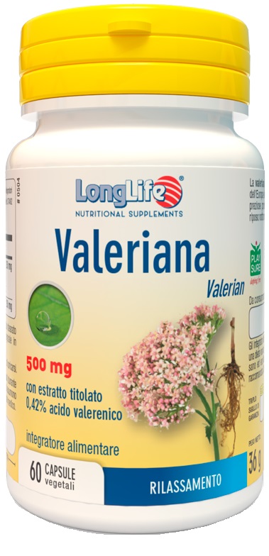 LONGLIFE VALERIANA 60 CAPSULE 500 MG - Fontenova srl