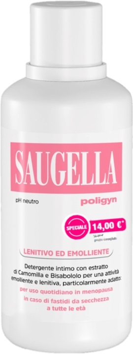 SAUGELLA POLIGYN PH NEUTRO LENITIVO ED EMOLLIENTE 500 ML TAGLIO PREZZO - Fontenova srl