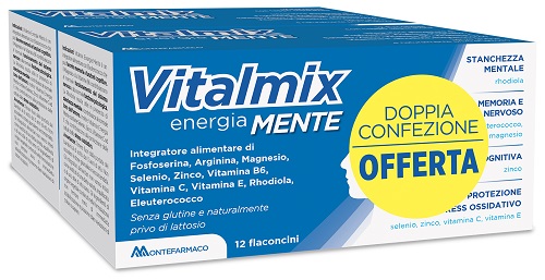 VITALMIX MENTE BIPACK 2 CONFEZIONI DA 12 FLACONCINI DA 12 ML - Fontenova srl