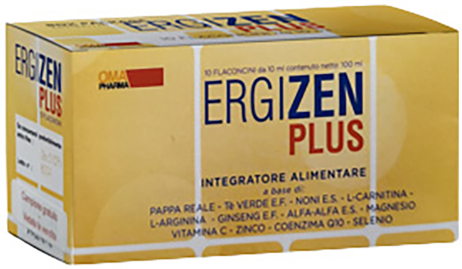ERGIZEN PLUS INTEGRATORE ENERGIZZANTE 10 FLACONCINI DA 10 ML - Fontenova srl