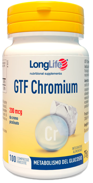 LONGLIFE GTF CHROMIUM 100 COMPRESSE RIVESTITE - Fontenova srl