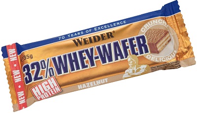 WEIDER 32% WHEY BARRETTA WAFER NOCCIOLA 35 G - Fontenova srl