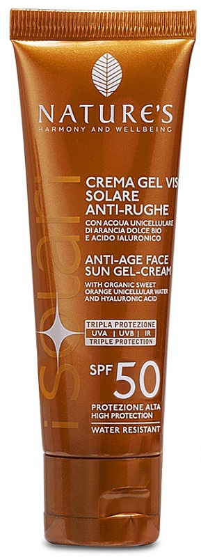 NATURE'S I SOLARI CREMA GEL VISO ANTIRUGHE SPF50 50 ML - Fontenova srl