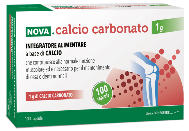 NOVA CALCIO CARBONATO 1 G 100 CAPSULE - Fontenova srl