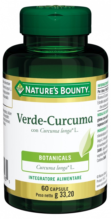 VERDE CURCUMA 60 CAPSULE 33,2 G - Fontenova srl