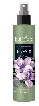 EUPHIDRA ACQUA PROFUMATA FRESIA IN FLACONE CON ETICHETTA POMPA SPRAY - Fontenova srl