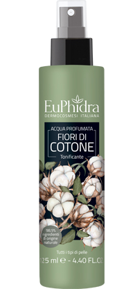 EUPHIDRA ACQUA PROFUMATA COTONE IN FLACONE CON ETICHETTA POMPA SPRAY - Fontenova srl