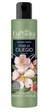 EUPHIDRA CREMA CORPO IDRATANTE CILIEGIO IN FLACONE CON ETICHETTA - Fontenova srl
