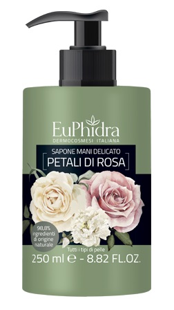 EUPHIDRA SAPONE LIQUIDO MANI ROSA IN FLACONE CON ETICHETTA DISPENSER - Fontenova srl