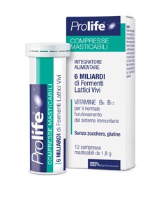 PROLIFE COMPRESSE MASTICABILI INTEGRATORE ALIMENTARE IN TUBETTO CON ASTUCCIO - Fontenova srl