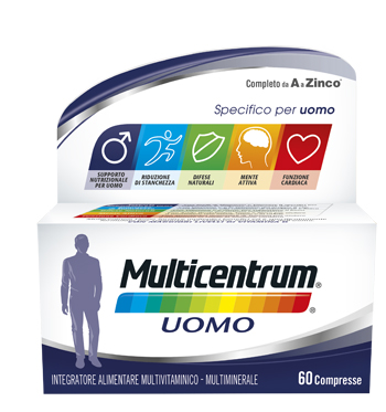 MULTICENTRUM UOMO 60 COMPRESSE - Fontenova srl