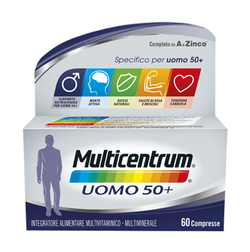 MULTICENTRUM UOMO 50+ 60 COMPRESSE - Fontenova srl