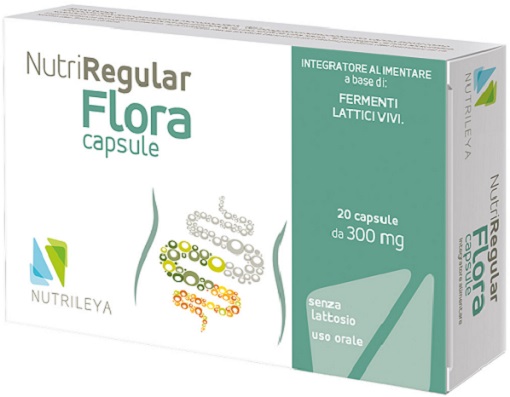 NUTRIREGULAR FLORA 20 CAPSULE - Fontenova srl