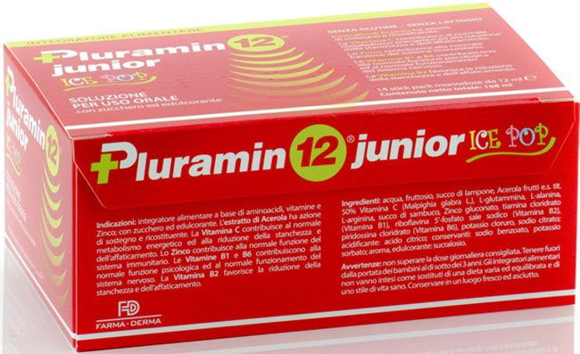 PLURAMIN12 JUNIOR 14 STICK PACK DA 12 ML - Fontenova srl