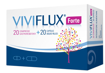 VIVIFLUX FORTE 20 COMPRESSE GASTRORESISTENTI + 20 CAPSULE LIQUID FILLER - Fontenova srl
