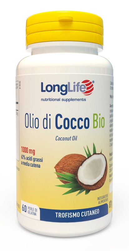 LONGLIFE OLIO COCCO BIO 60 PERLE IN GELATINA - Fontenova srl