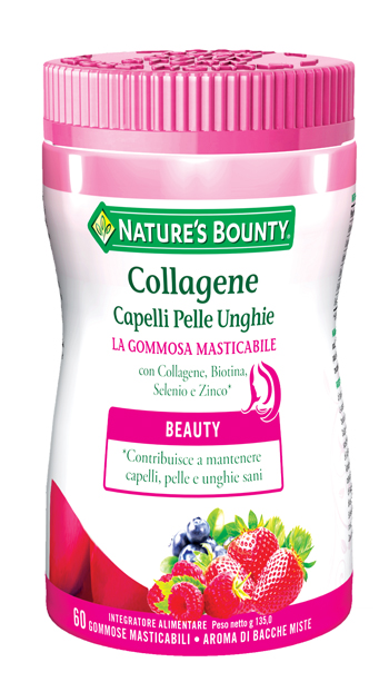 COLLAGENE CAPELLI PELLE UNGHIE 60 GOMMOSE MASTICABILI - Fontenova srl