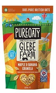 GLEBE FARM GRANOLA AVENA CON SCIROPPO D'ACERO E BANANA 325 G - Fontenova srl