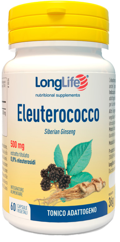 LONGLIFE ELEUTEROCOCCO 0,8% 60 CAPSULE 500MG - Fontenova srl