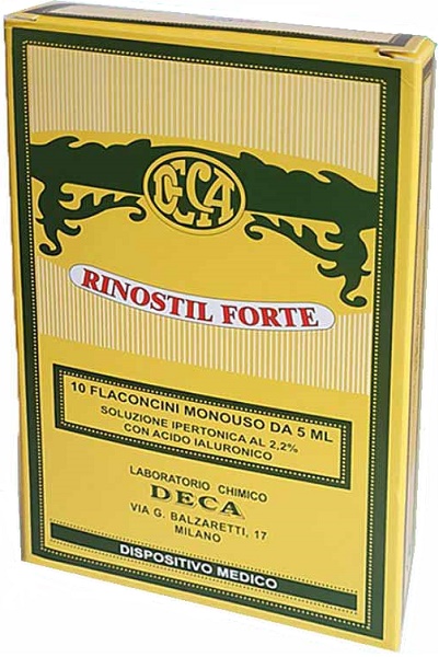 RINOSTIL FORTE SOLUZIONE IPERTONICA 10 FLACONCINI MONOUSO DA 5 ML - Fontenova srl