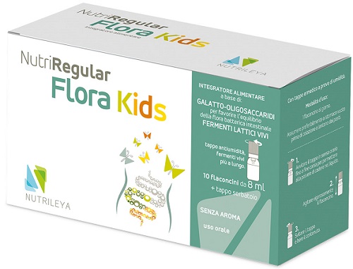 NUTRIREGULAR FLORA KIDS 10 FLACONCINI - Fontenova srl