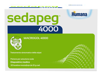SEDAPEG 4000 20 BUSTINE MONODOSE X 10G HUMANA - Fontenova srl
