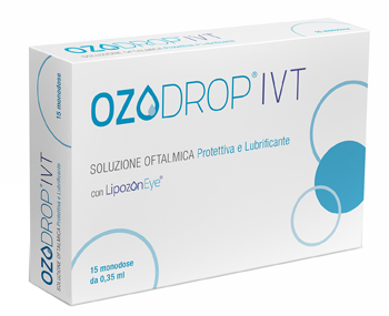 OZODROP IVT SOLUZIONE OFTALMICA BASE DI OLIO OZONIZZATO IN FOSFOLIPIDI 15 FLACONCINI MONODOSE DA 0,35 ML - Fontenova srl
