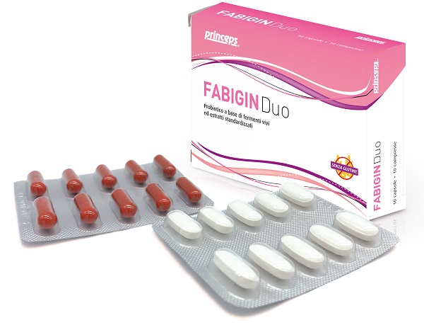 FABIGIN DUO 10 CAPSULE 10 COMPRESSE - Fontenova srl