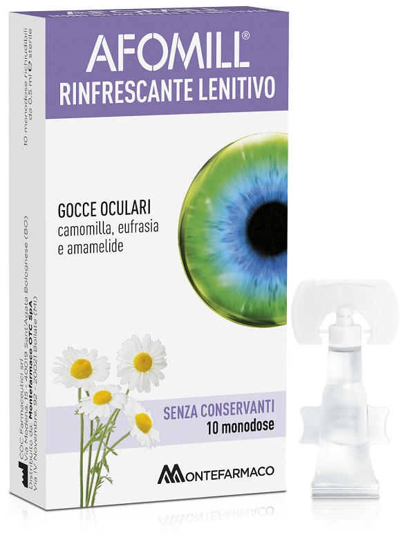 AFOMILL RINFRESCANTE SENZA CONSERVANTI 10 FIALE DA 0,5 ML - Fontenova srl