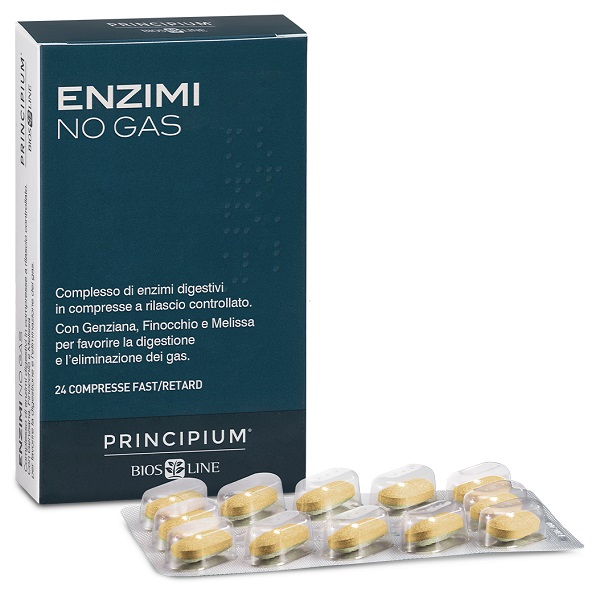 PRINCIPIUM ENZIMI NO GAS FAST/RETARD 24 COMPRESSE - Fontenova srl