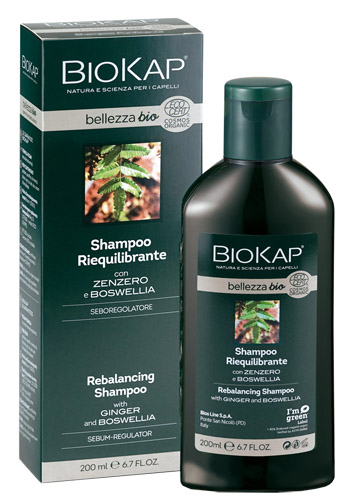 BIOKAP BELLEZZA BIO SHAMPOO RIEQUILIBRANTE COSMOS ECOCERT 200 ML BIOSLINE - Fontenova srl