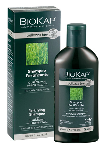 BIOKAP BELLEZZA BIO SHAMPOO FORTIFICANTE COSMOS ECOCERT 200 ML BIOSLINE - Fontenova srl